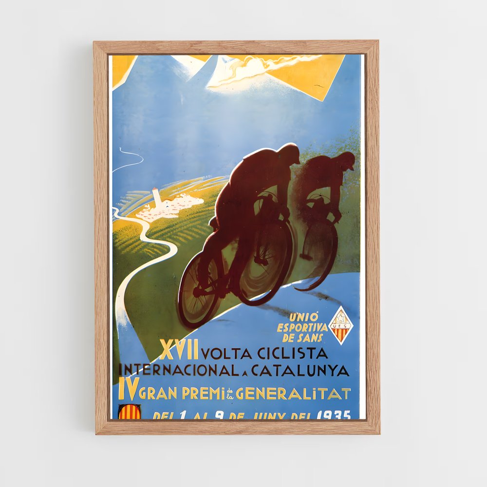 Poster Ascension Cycliste – affiche Cyclisme (vue 4)